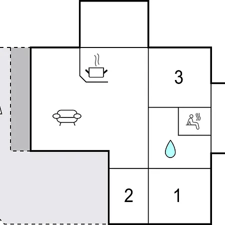 בית נופש 3 Bedroom Cozy In Rudkobing